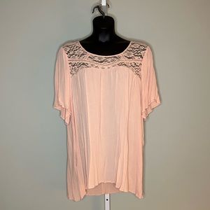 Target’s Ava & Viv Peach tops with lace neck. 4X